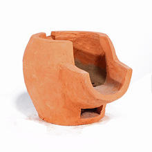 烧烤耐火泥土灶家用老式陶土木碳炭炉室内炉耐火烤肉煮茶打垒德株