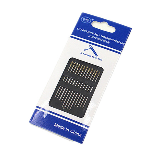 IYR7 Gold-Tailed Old Man Needle, Seam-Free Sewing Needle for Home Use, Hand Sewing Needle, Embroidery Needle, Sewing Needle, Blind-Friendly Sandalwood