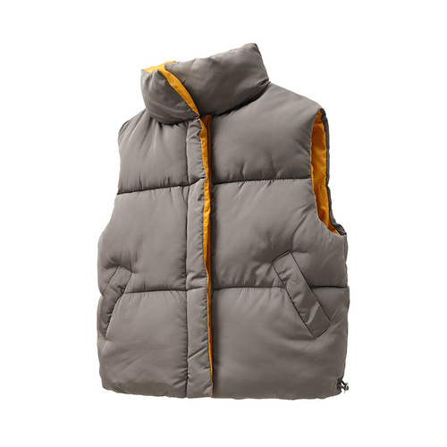 2024 New Children's Clothing, Unisex Baby Outwear, Stand-up Collar Vests for Kids, Warm Cotton Backless Vests for Children