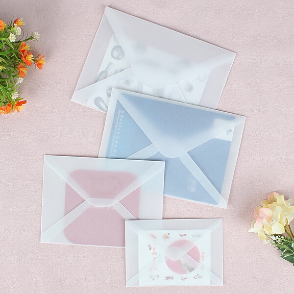Creative invitation ins -transparent sulfuric acid paper envelope…