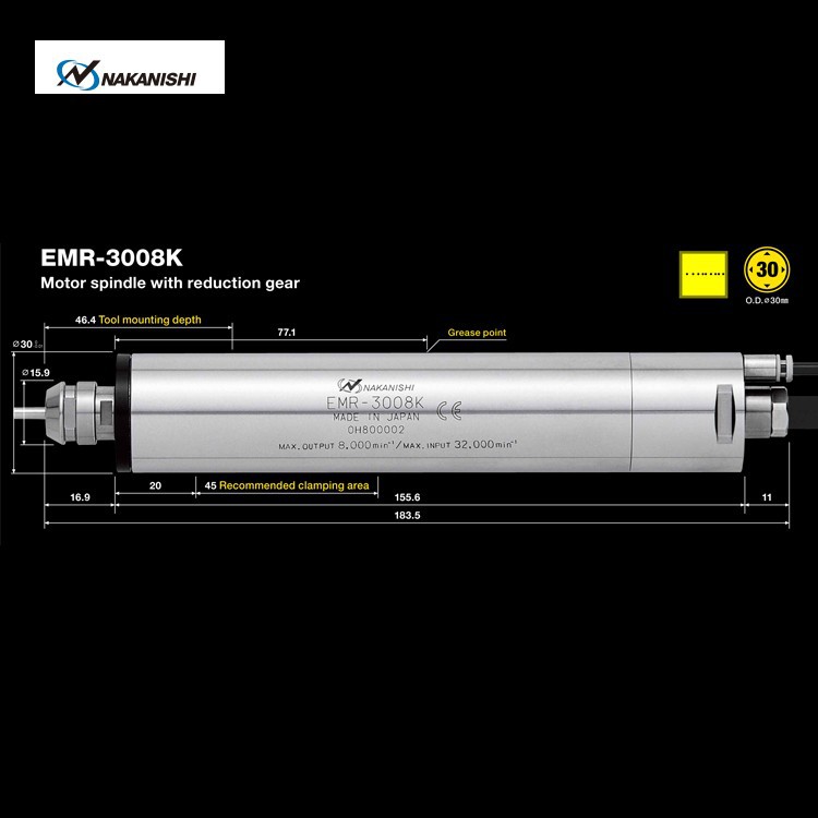 NAKANISHI日本中西主轴EMS-3060K EMS-3060A EMR-3008K
