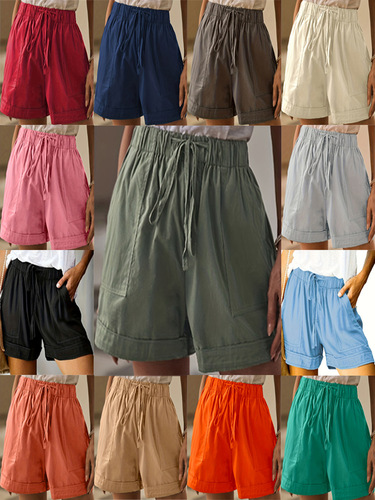 European and American women's clothing summer new products fashionable casual sports short slim multi-color shorts