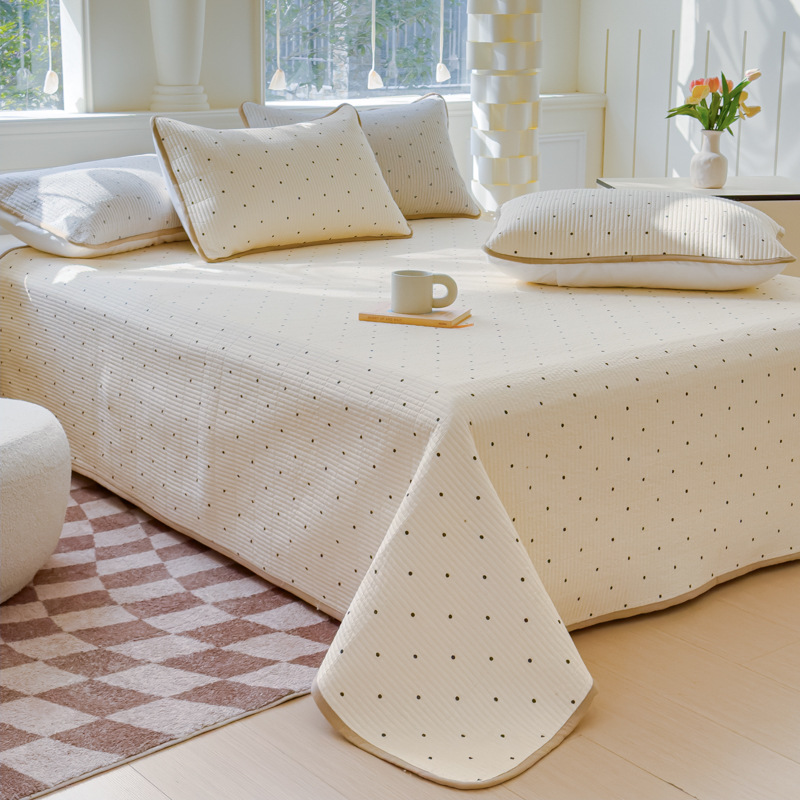 2025 nueva cubierta de cama de tatami de algodón de una sola pieza 2025 nuevo traje de tres piezas de sábanas antideslizantes de algodón universal de cuatro estaciones