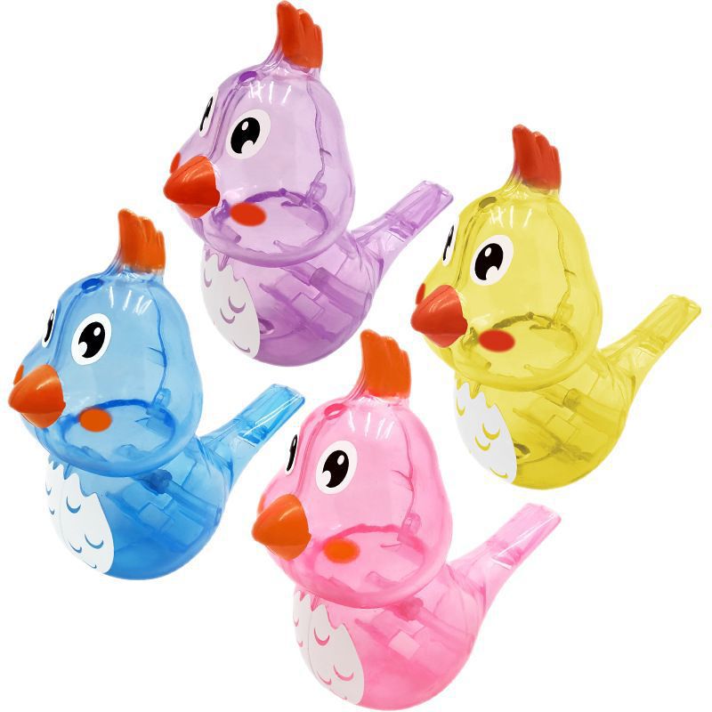 カラフルなプラスチック製の水鳥笛は水を入れて鳥の鳴き声を学ぶことができ、水を入れた笛のおもちゃ、楽しい笛、子供の口の筋トレ|undefined