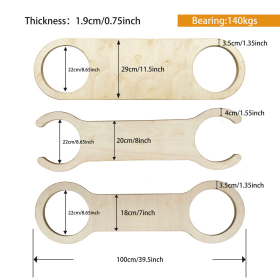 Children's Balance Board Crossing the River Stone Sensor Training Equipment Kindergarten Indoor Single-plank Bridge Balance Beam Children's Balance Bridge