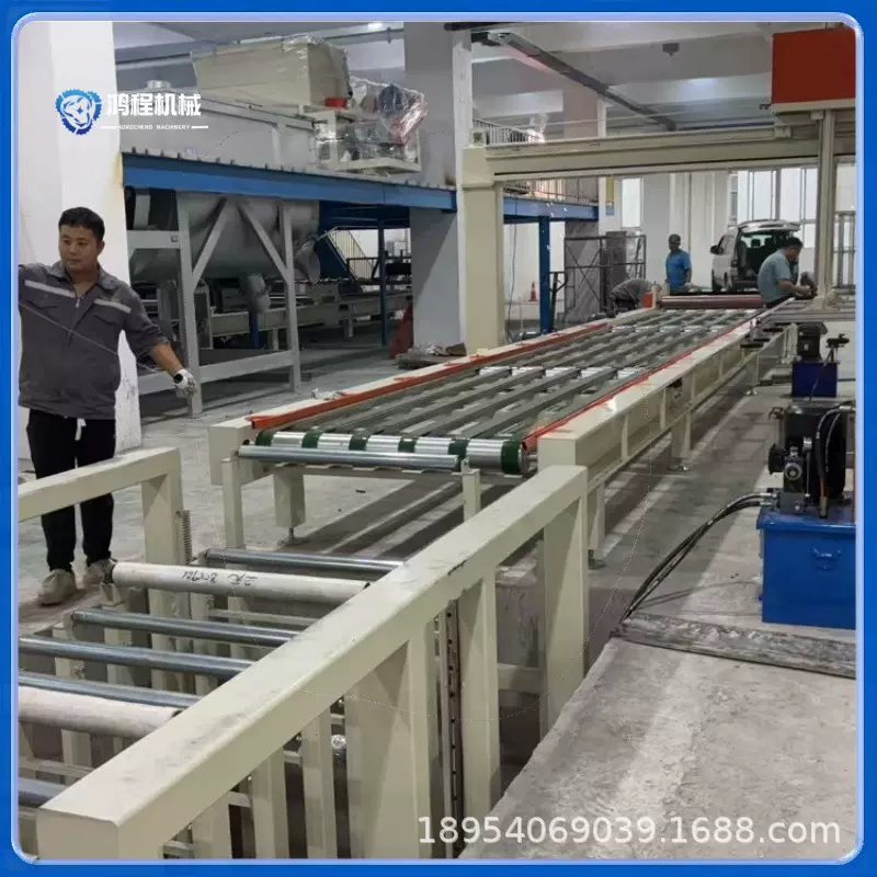 硫氧镁防火板设备 高配置玻镁砂光板生产线 自动码垛水泥板设备