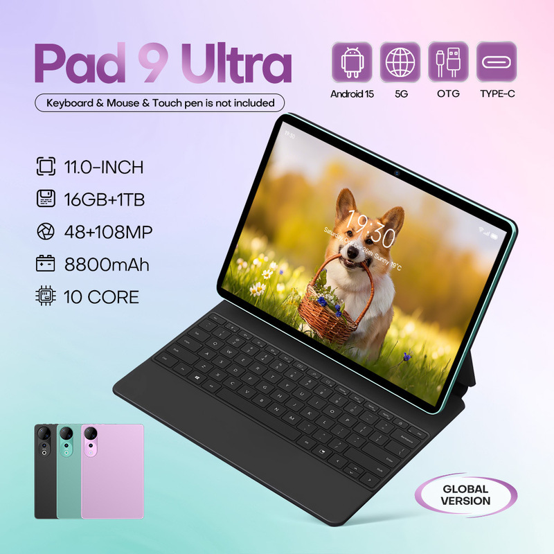 现货Pad 9 Ultra跨境全球专供11寸高清大屏安卓 16+1TB平板电脑|undefined