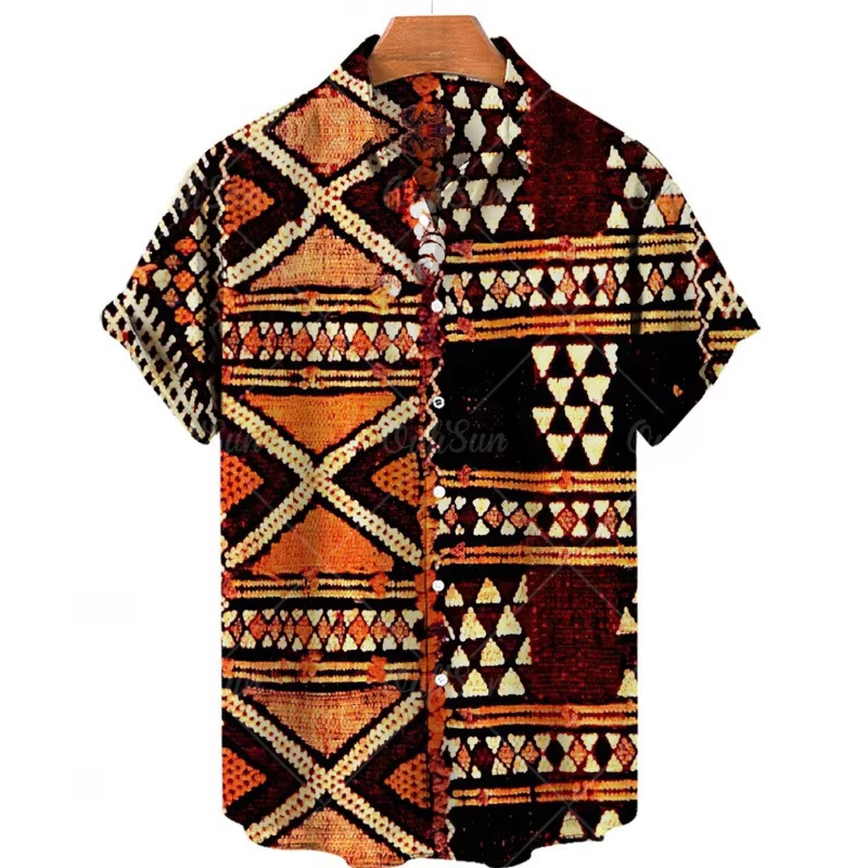 2025 nuevo estilo Amazon comercio exterior transfronterizo casual moda de alta calidad exótica camisa de manga corta para hombre MB1