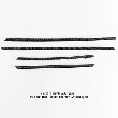 trim 316 318 320 F30F35 | Şüşə kənarı xromları/moldingləri - carbon-fiber-pattern-long-axis-version