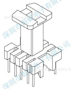 EEL22 type YC-EEL-2204 5+5p vertical skeleton, inductance coil skeleton manufacturer