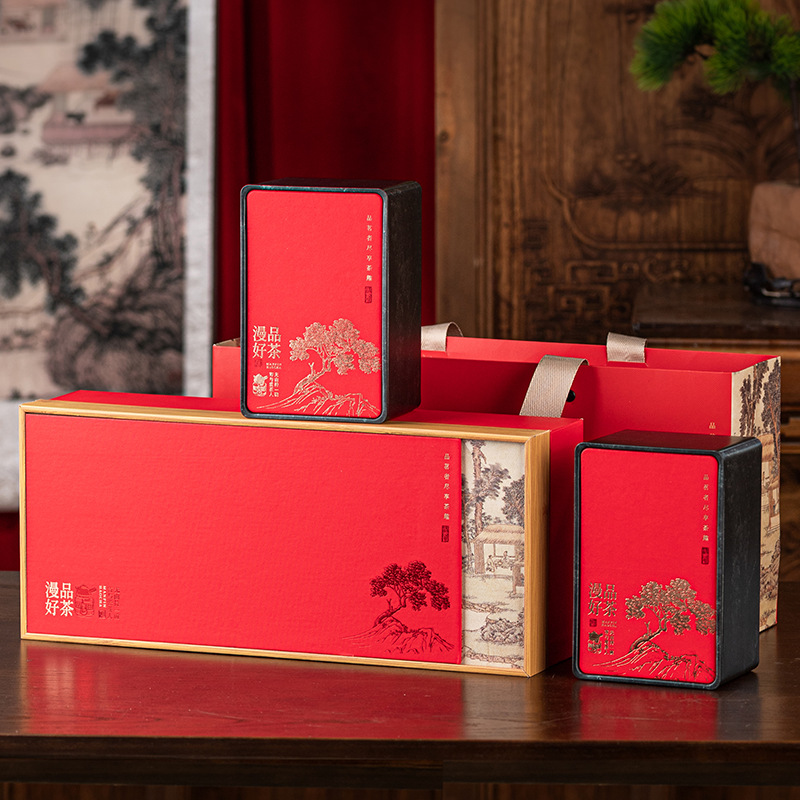 茶叶包装摆泡礼盒空盒红茶碧螺春龙井金骏眉伴手礼礼盒包装盒空盒