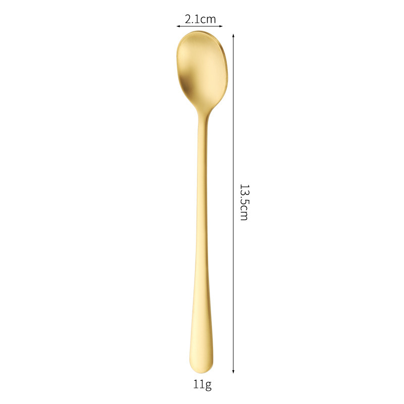 砂光ステンレススプーン304調味スプーンコーヒー攪拌スプーン調味料瓶セット塩缶スプーン調味料スプーン|undefined