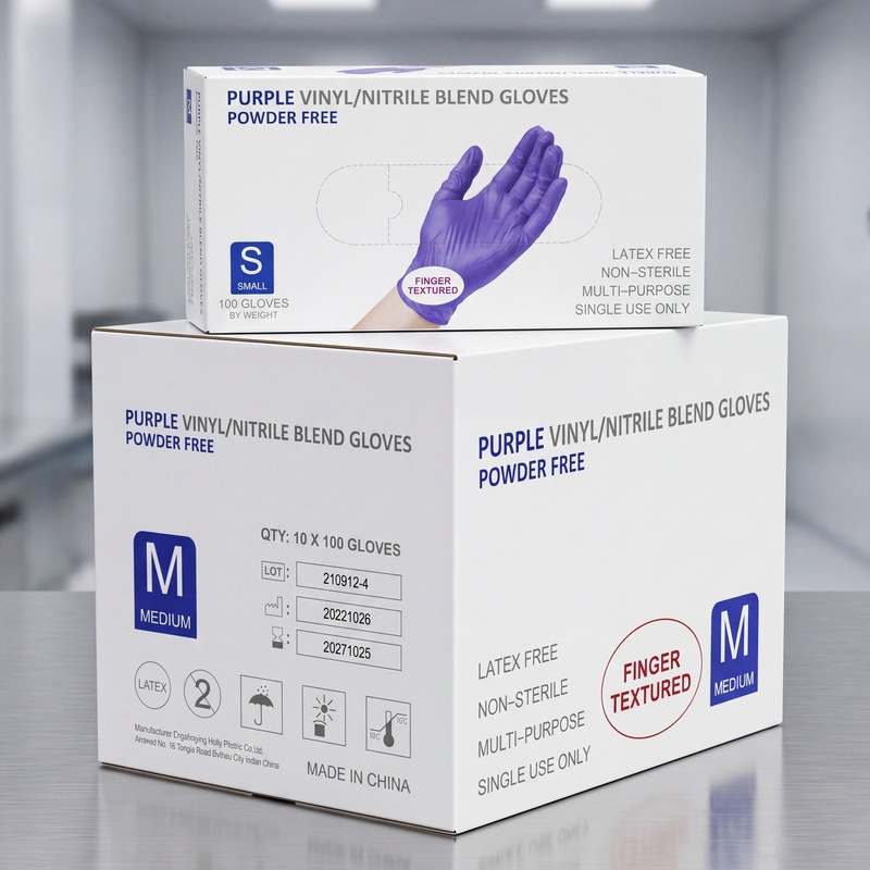 Guantes de nitrilo desechables de látex de caucho