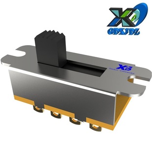 Three-speed toggle switch single-row 1P3T high current 3-position sliding switch four-pin fluctuation switch 3-position high current