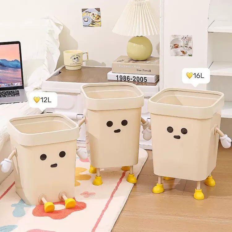 可爱垃圾桶大容量卫生间客厅厨房卧室家用2024新款高颜值创意纸篓