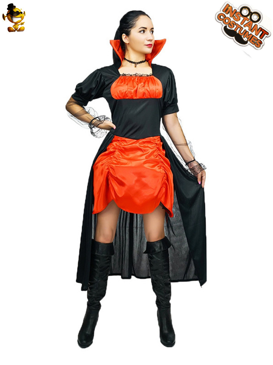 Halloween de las mujeres adultas vampiro traje fantasma Festival vampiro Cosplay rendimiento traje etapa del partido