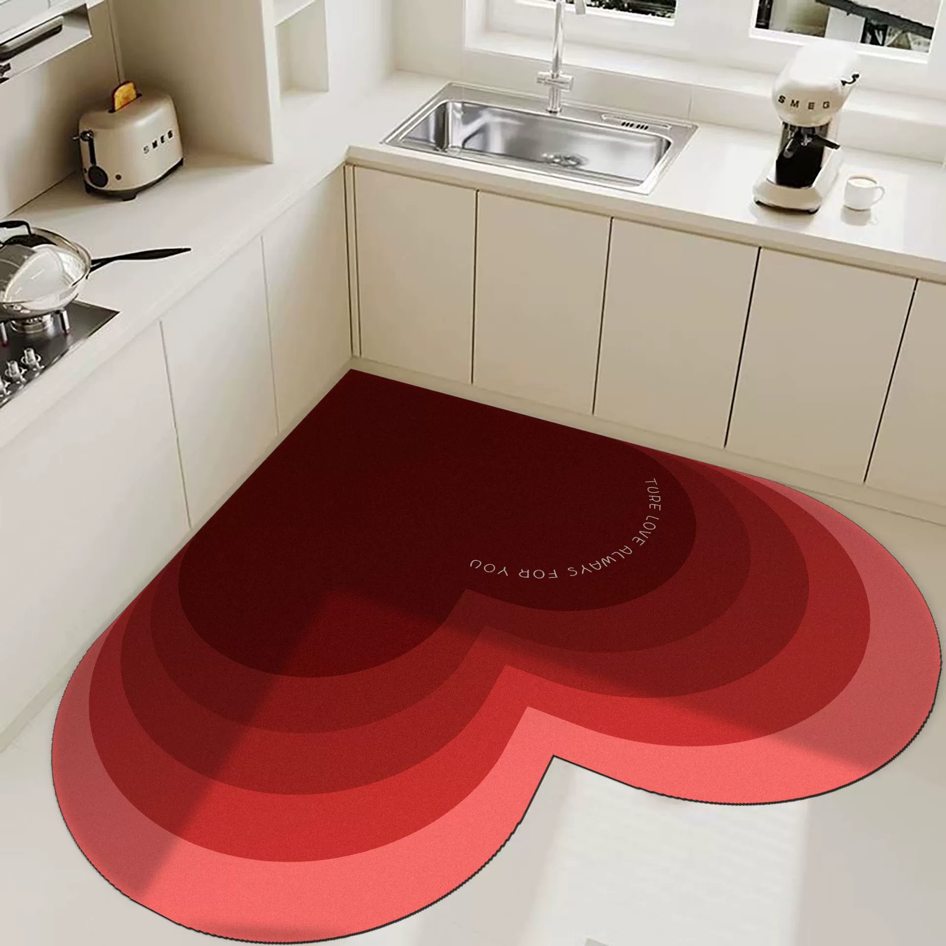 День Святого Валентина любовь диатомовая грязь коврик для ванной коврик для кухни впитывает воду и впитывает масло коврик для ног дверной проем для оптовых продаж