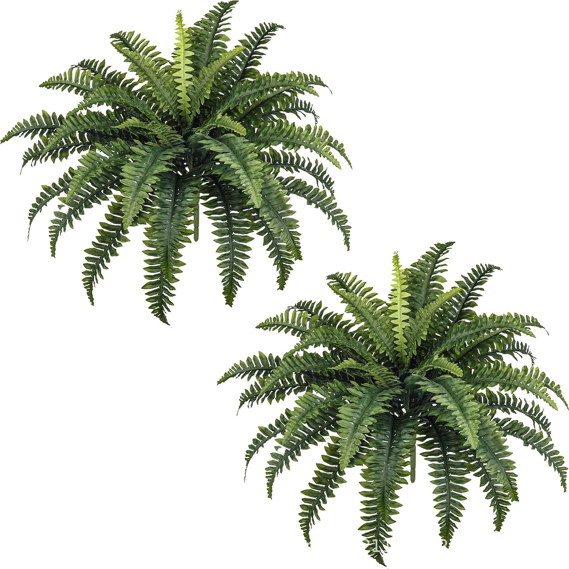 In-Stock Cross-Border Hot-Selling 28-Leaf Artificial Green Plants, Large Persian Fern Leaves Wholesale for Home and Garden, Amazon
