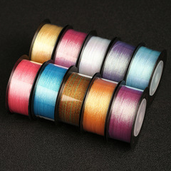 龍結3股金銀線夢幻彩金DIY編織線加膜保色無痕線圈線飾品配件材料