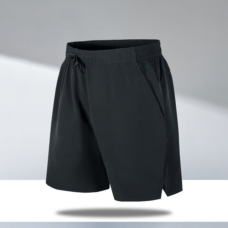 Pantalones cortos deportivos casuales para hombres, pantalones de playa de acondicionamiento rápido y secos, pantalones de hielo largos y sueltos.