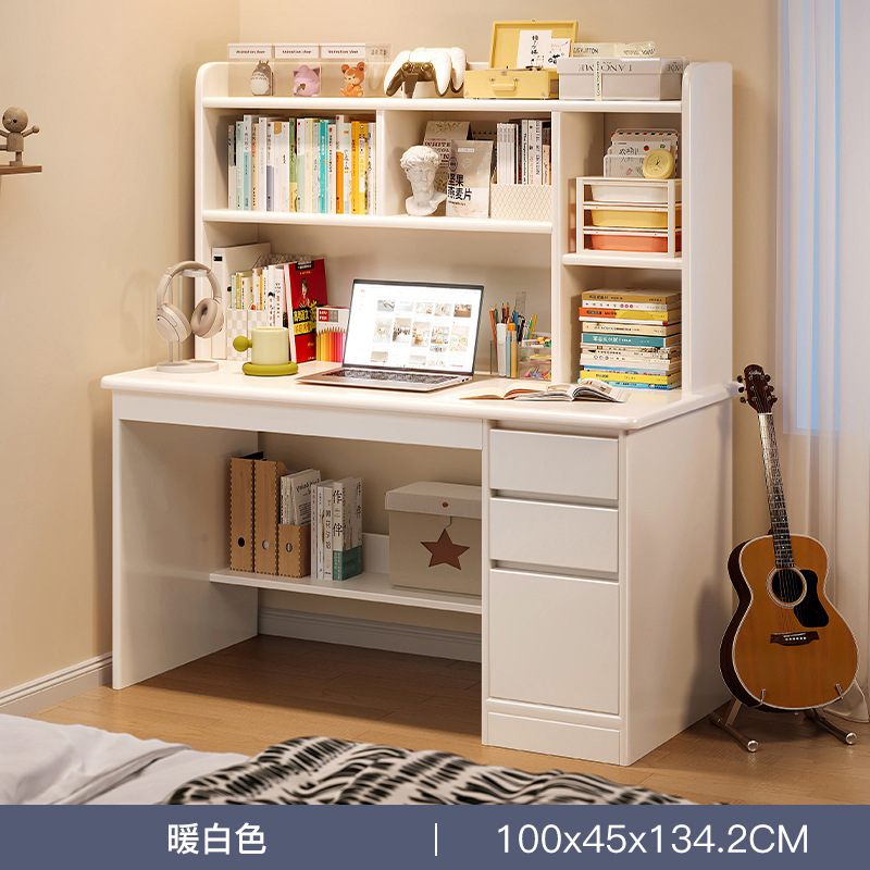 Escritorio de madera sólida escritorio de estudio para estudiantes en el hogar escritorio de escritorio estante de dormitorio escritorio de escritorio para adultos