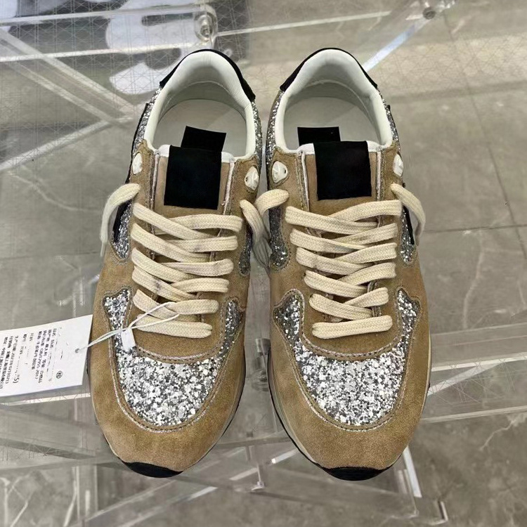 25 parejas coreanas hacen viejas estrellas pequeñas zapatos sucios de caballo leopardo estampado sequillas zapatos papá zapatos deportivos casuales aumentados