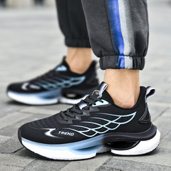 Sports shoes ice mesh breathable jogging shoes fashion trend casual coconut trend real popcorn men's shoes live broadcast