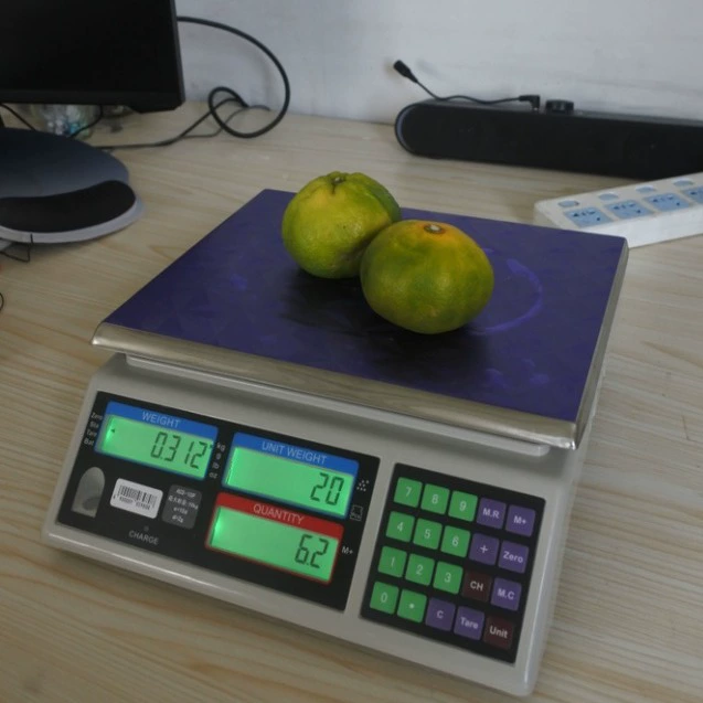 Английская версия ценовых весов Электронные весы 5kg 10kg 15kg 30kg