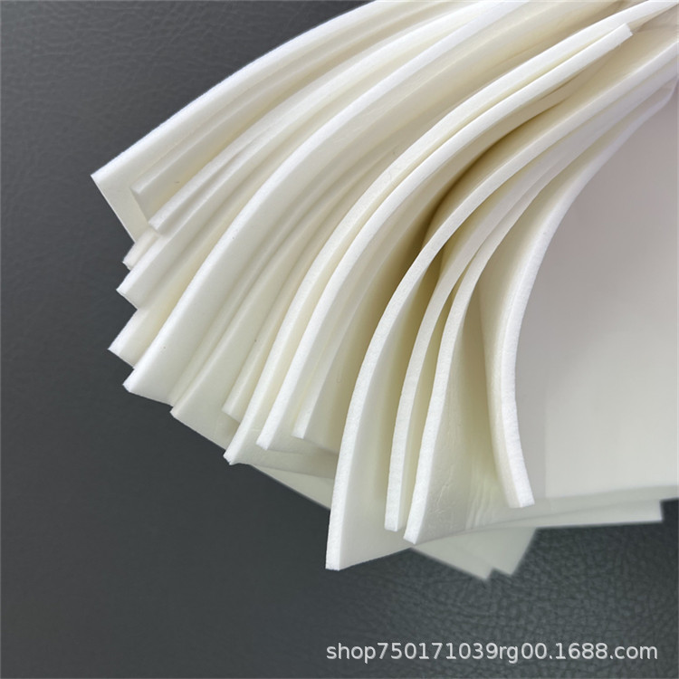 Buffering Cotton Supplies for Mask Edge Sealing, Latex Foam Sheet, High-Frequency Voltage Sponge, White Latex Pad