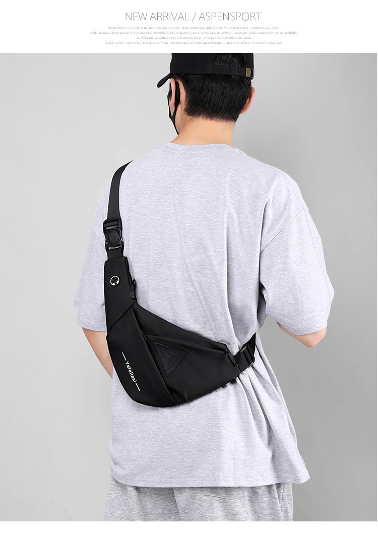 Underarm Circumcision Men's One Shoulder Anti Splashing Oblique Straddle Chest Bag Riding Commuting Backpack_voghion.com