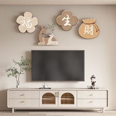 Modern minimalist creative entryway decoration painting with good meaning corridor hallway wall art one pair of deer TV wall combination painting