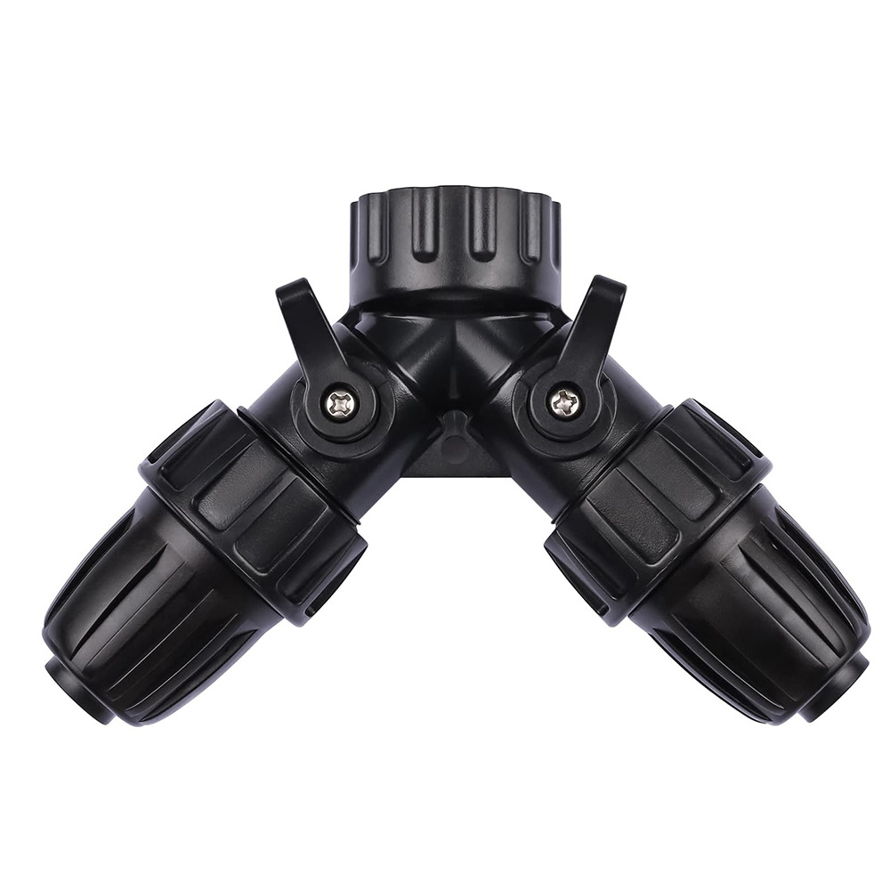 Junta de tubería de agua de jardín sistema de riego por goteo conector rápido grifo de agua automático riego de flores conector de manguera de tres vías tipo Y