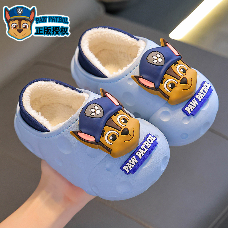 Otoño y invierno, bolsas de niños, zapatos de tacones de algodón para niños, niños y niñas, zapatillas de algodón cálidas y impermeables.