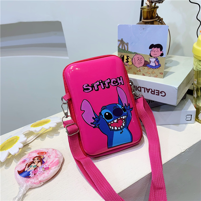 Lindo viaje de los niños de dibujos animados cambio pequeño bolso femenino nuevo teléfono móvil bolso bebé hombro crossbody bolsa de almacenamiento de moda