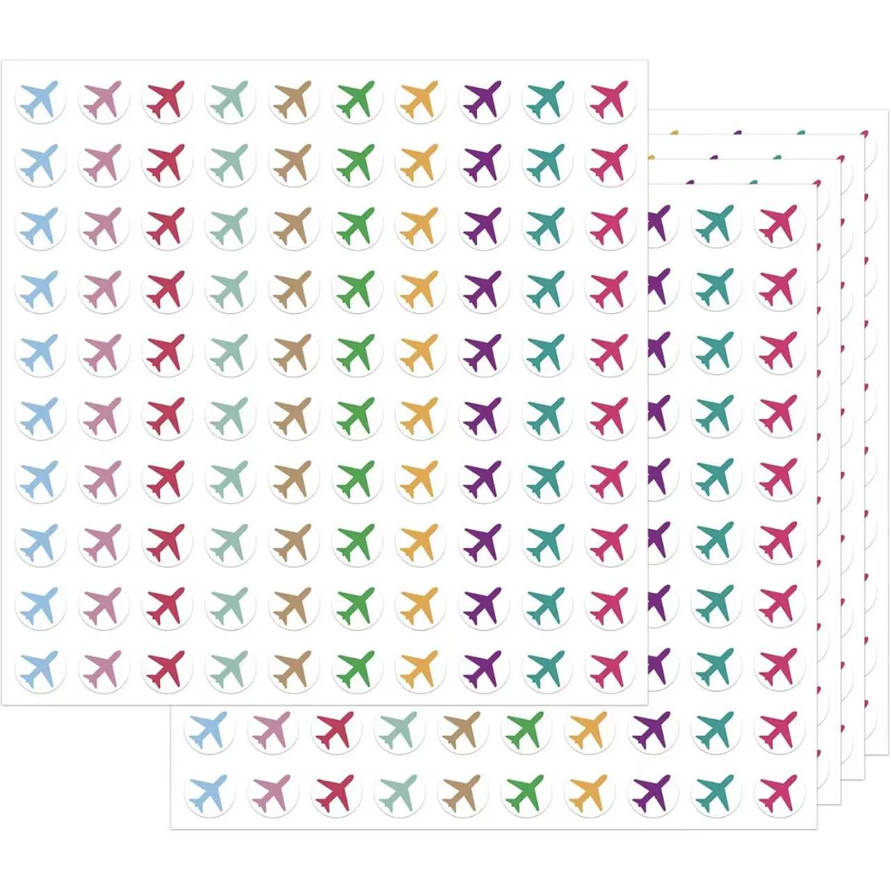 Мини-наклейки с цветными картами для планирования путешествий, 500 шт., для творчества в классе и декора своими руками.