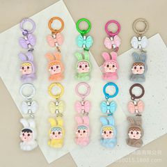 植毛樹脂泣いている赤ちゃん立体キーホルダーペンダントかわいいバッグアクセサリー人形ペンダントペンダントキーホルダー卸売