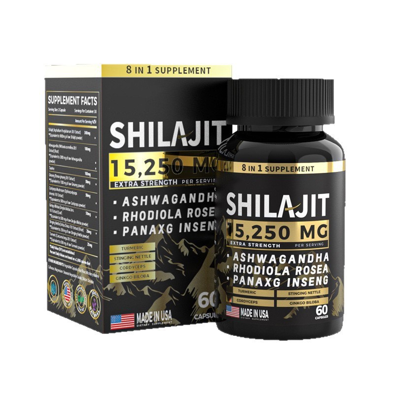 卸売スポットホット販売クロスボーダーシラジットカプセル Shilajit Capsules 樹脂カプセルメーカー o em|undefined