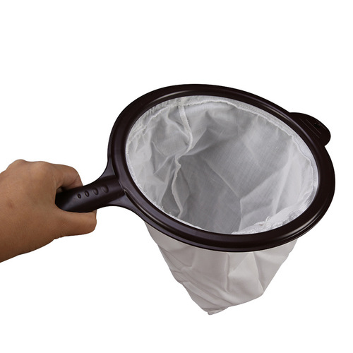 Hong Kong style tea bag coffee milk tea shop tools commercial plastic ring with zipper filter steel ring milk tea filter bag
