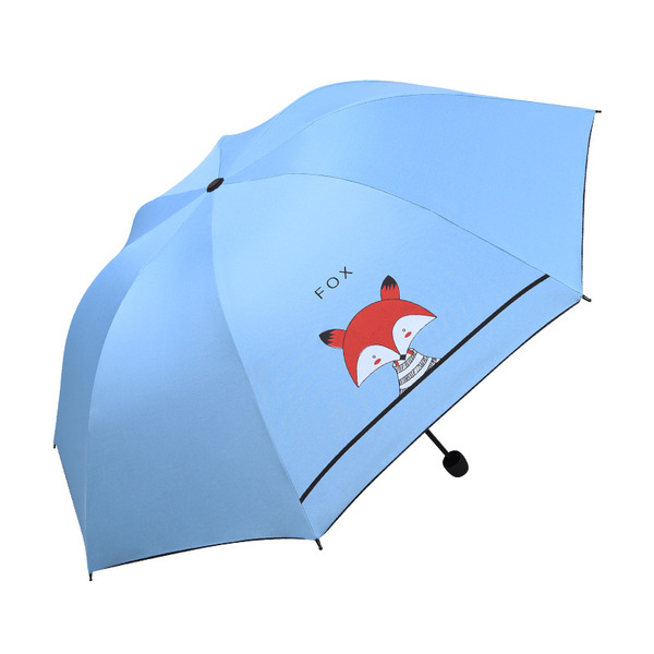 Cartoon cute umbrella solar-powered