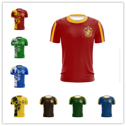 2023 cross-border foreign trade Harry Potter 3D printing Men's sports short-sleeved T-shirt factory direct breathable sweat-absorbent