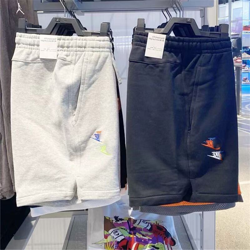 Lightweight Sports Casual Shorts, Summer Five-Point Pants, Solid Color Trendy Simple Straight-Leg Workwear Embroidered Shorts for Men Lightweight Sports Casual Shorts, Summer Five-Point Pants, Solid Color Trendy Simple Straight-Leg Workwear Embroidered Shorts for Men