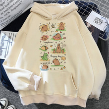 Capibara hoodie comic Japanese Y2K harajuku youthful printed