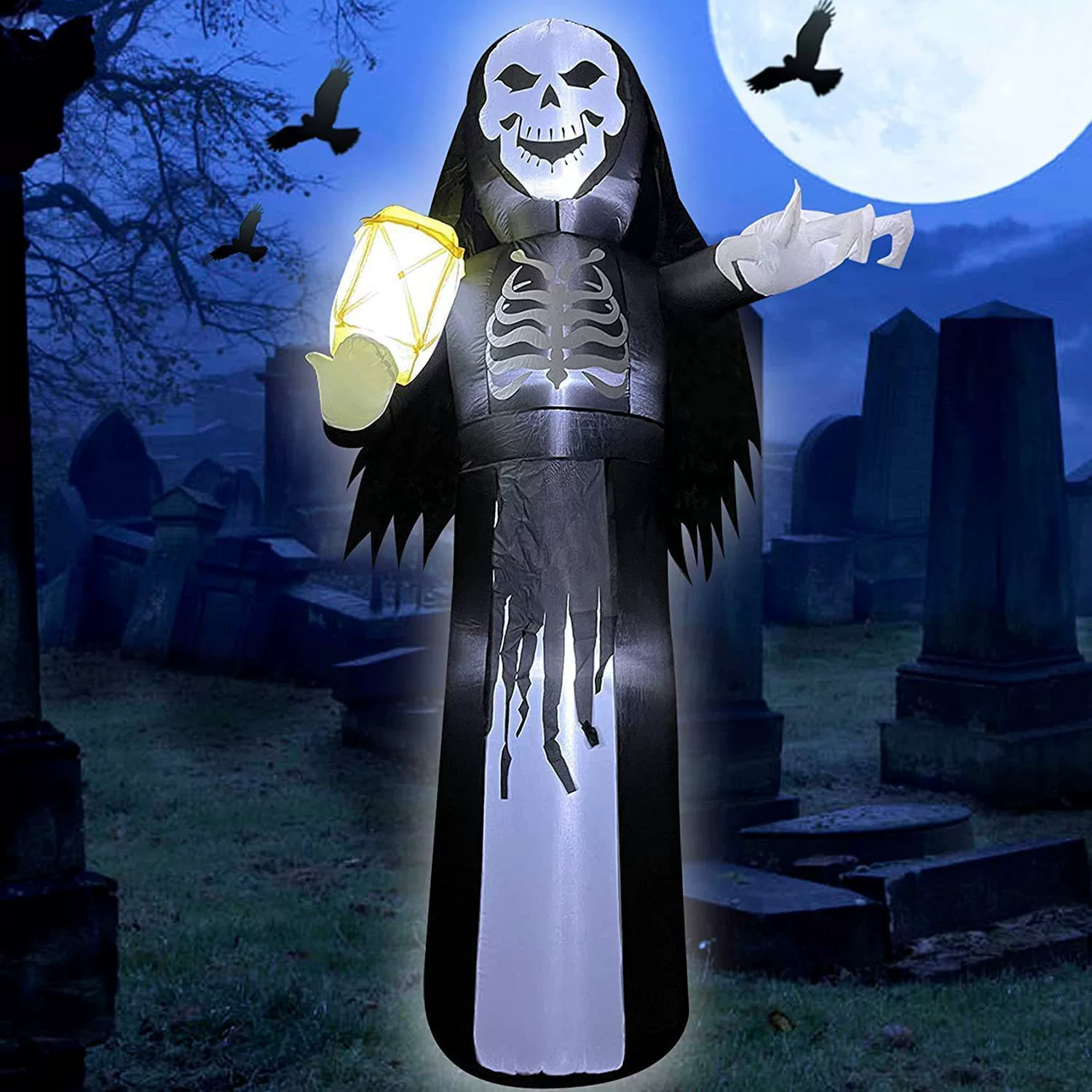 Хэллоуин надувная Ведьма призрак двор украшения для вечеринок праздник Сад Двор Газон макет сайта реквизит