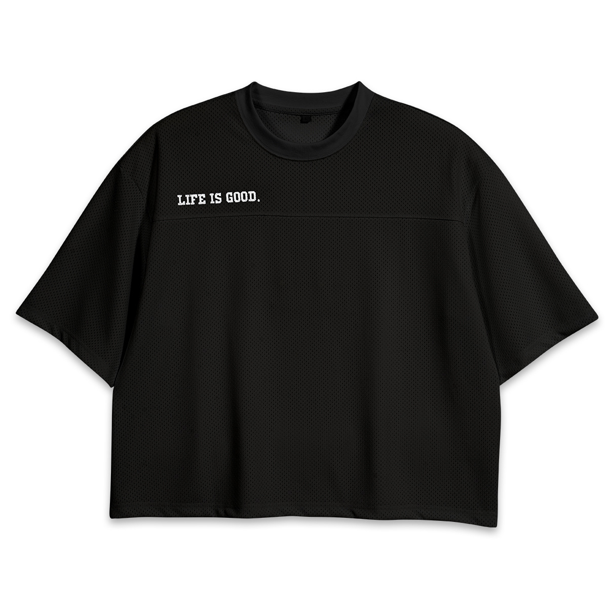 ETAI Hombre| Verano nuevo corto y ancho tipo malla de manga corta hombre de alta calidad universal transpirable pesada camiseta de cuello redondo image 8