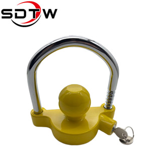 Car Trailer Lock, Yacht Rv Connector, Trailer Hook, U-Shaped Ball Cover Lock, Aluminum Alloy Anti-Theft Lock, Flower Basket Lock