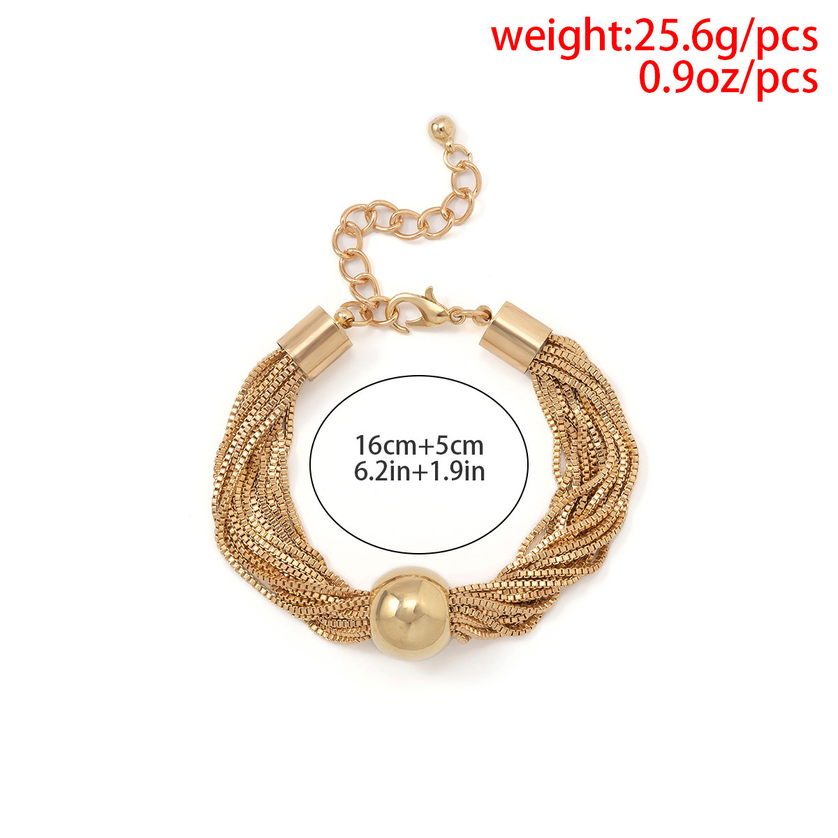 Exaggerated Ball Arylic Iron Polishing Chain Gold Plated Women'S Choker display picture 3