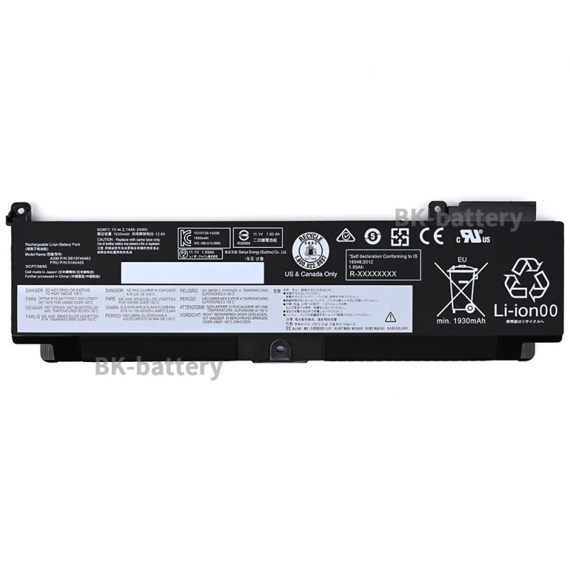For Lenovo T460s T470s 01AV405/406 01AV408 00HW024/025 computer battery