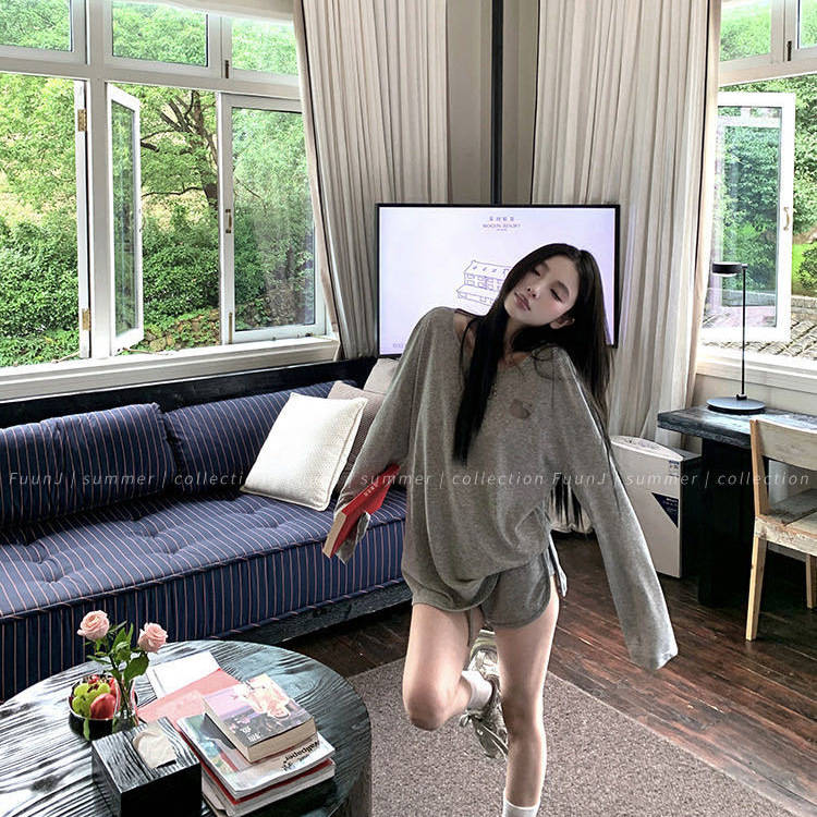 kitty猫镂空刺绣长袖T恤女2025夏季新款纯欲百搭宽松圆领罩衫上衣|undefined