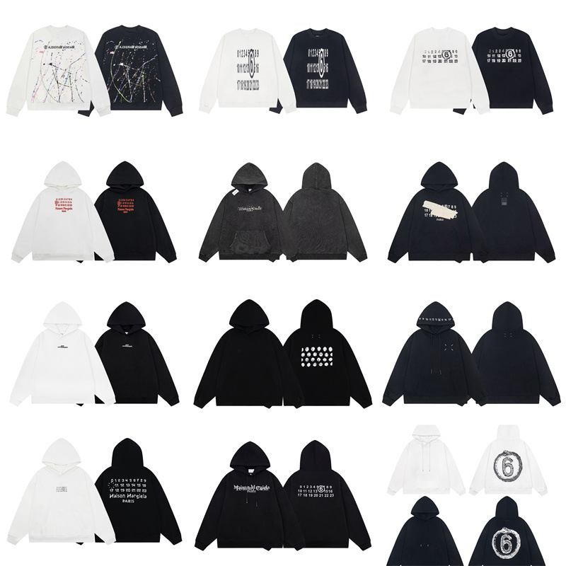 24ss Joint Brand New Ins Loosening 스타일 세척 파괴 편지 인쇄 남성과 여성의 캐주얼 후드 스웨터