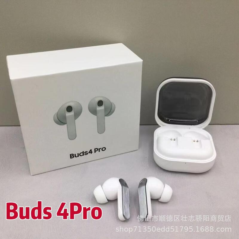 Cross-Border New Model Buds4Pro Wireless Bluetooth Earphones, Semi-In-Ear Noise-Cancelling, Wireless Charging, Long Battery Life for Sports
